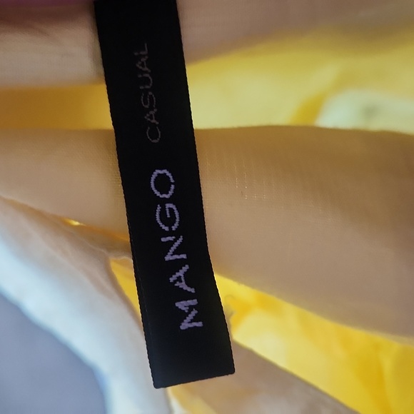 Mango Casual Women's Sleepless top size L Yellow - Picture 4 of 5